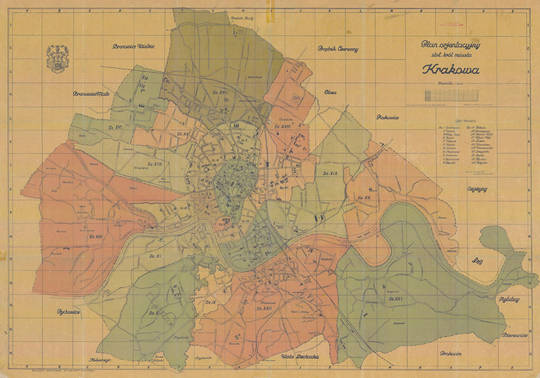 Historyczne widoki i plany Krakowa - Plany z XX wieku i współczesne