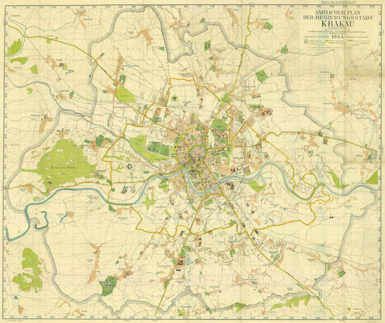 Historyczne widoki i plany Krakowa - Plany z XX wieku i współczesne