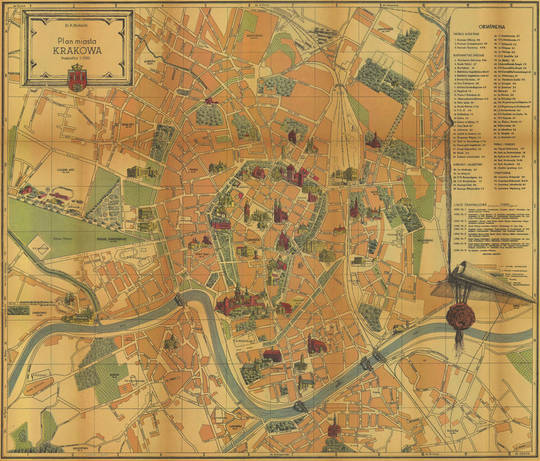 Historyczne widoki i plany Krakowa - Plany z XX wieku i współczesne