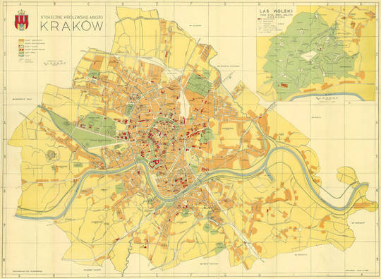 Historyczne widoki i plany Krakowa - Plany z XX wieku i współczesne