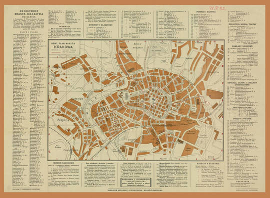 Historyczne widoki i plany  Krakowa - Plany z XX wieku i współczesne