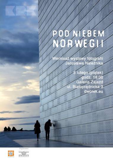 plakat pod niebem Norwegii