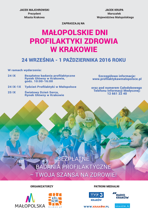 II Małopolskie Dni Profilaktyki Zdrowia - plakat