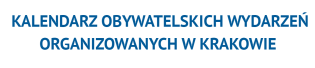Kalendarz obywatelskich wydarzeń organizowanych w Krakowie