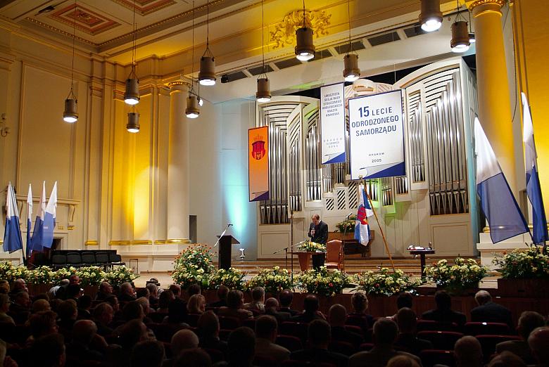 Uroczysta sesja Rady Stołecznego Królewskiego Miasta Krakowa odbyła się w krakowskiej Filharmonii.