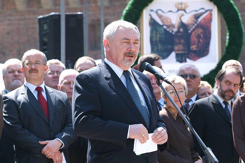 Gospodarz uroczystości Święta Konstytucji 3 Maja Jacek Majchrowski, Prezydent Miasta Krakowa.