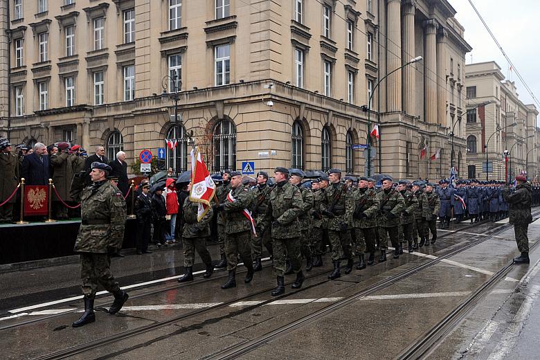 Uroczystości zakończyła defilada orkiestry Garnizonu Kraków, kompanii honorowej 2. Korpusu Zmechanizowanego, 6. Brygady Desantow