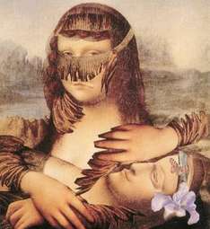 Mona Lisa - jeden z kolaży Paradżanowa