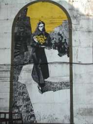 graffiti z motywem z powieści Mistrz i Małgorzata