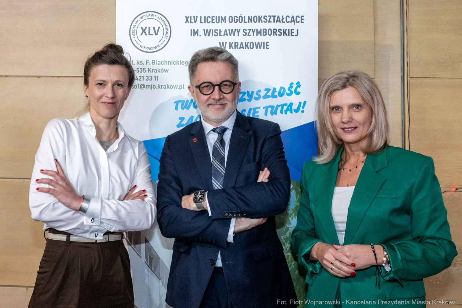 Miszalski, Klaman, Szymborska, nadanie imienia, XLV LO, Manggha, zdjęcia  Autor: Piotr Wojnarowski