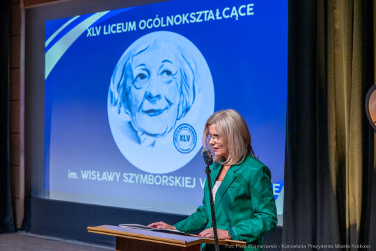 Miszalski, Klaman, Szymborska, nadanie imienia, XLV LO, Manggha, zdjęcia
