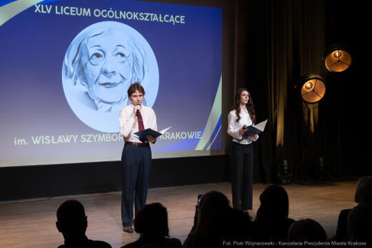 Miszalski, Klaman, Szymborska, nadanie imienia, XLV LO, Manggha, zdjęcia
