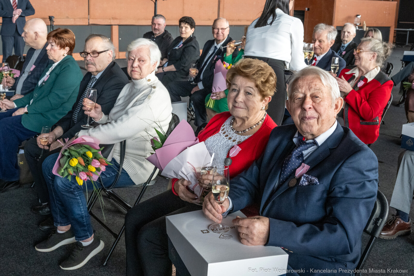 Miszalski, medale, seniorzy, Długoletnie Pożycie Małżeńskie, zdjęcia  Autor: Piotr Wojnarowski