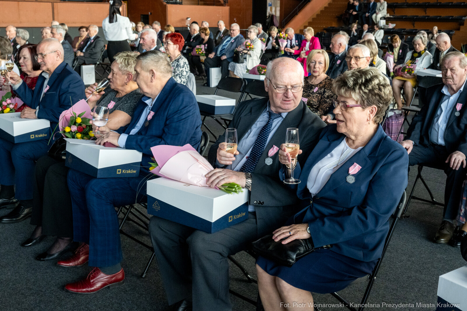 Miszalski, medale, seniorzy, Długoletnie Pożycie Małżeńskie, zdjęcia  Autor: Piotr Wojnarowski