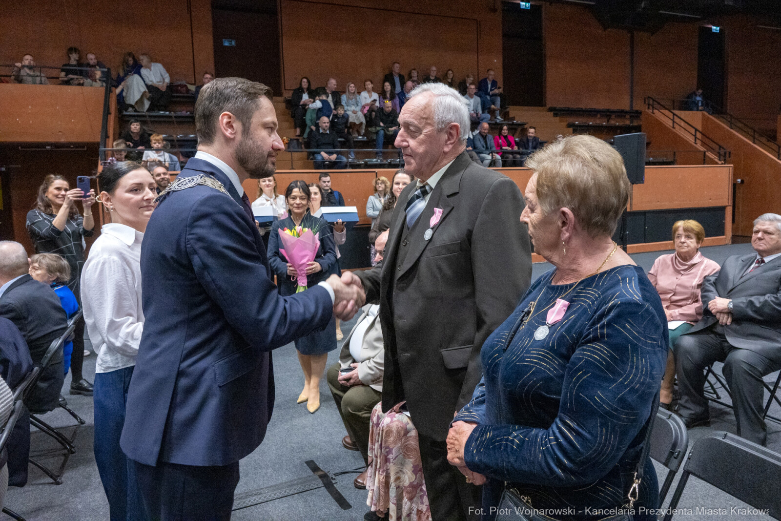 Miszalski, medale, seniorzy, Długoletnie Pożycie Małżeńskie, zdjęcia  Autor: Piotr Wojnarowski