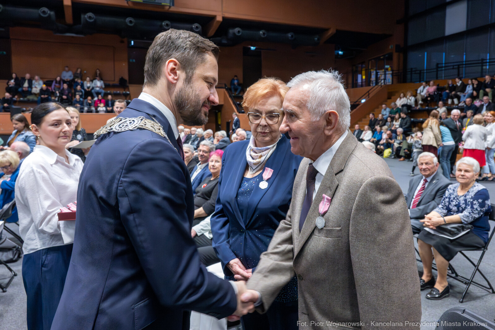 Miszalski, medale, seniorzy, Długoletnie Pożycie Małżeńskie, zdjęcia  Autor: Piotr Wojnarowski