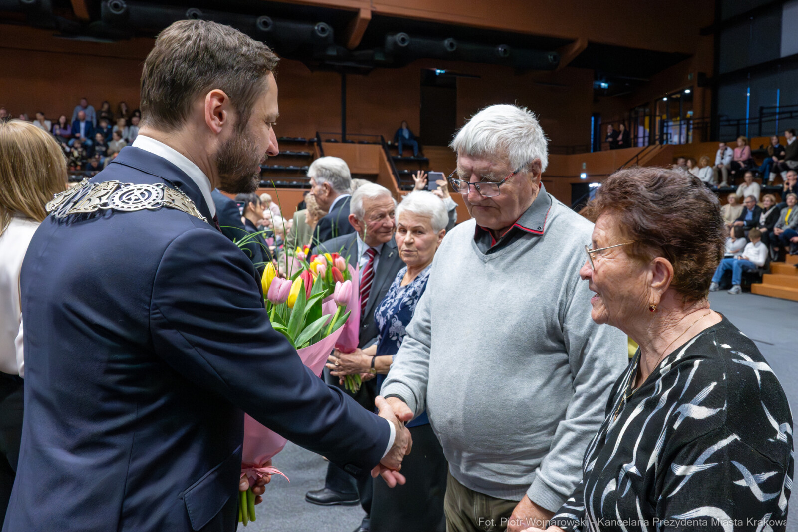 Miszalski, medale, seniorzy, Długoletnie Pożycie Małżeńskie, zdjęcia  Autor: Piotr Wojnarowski