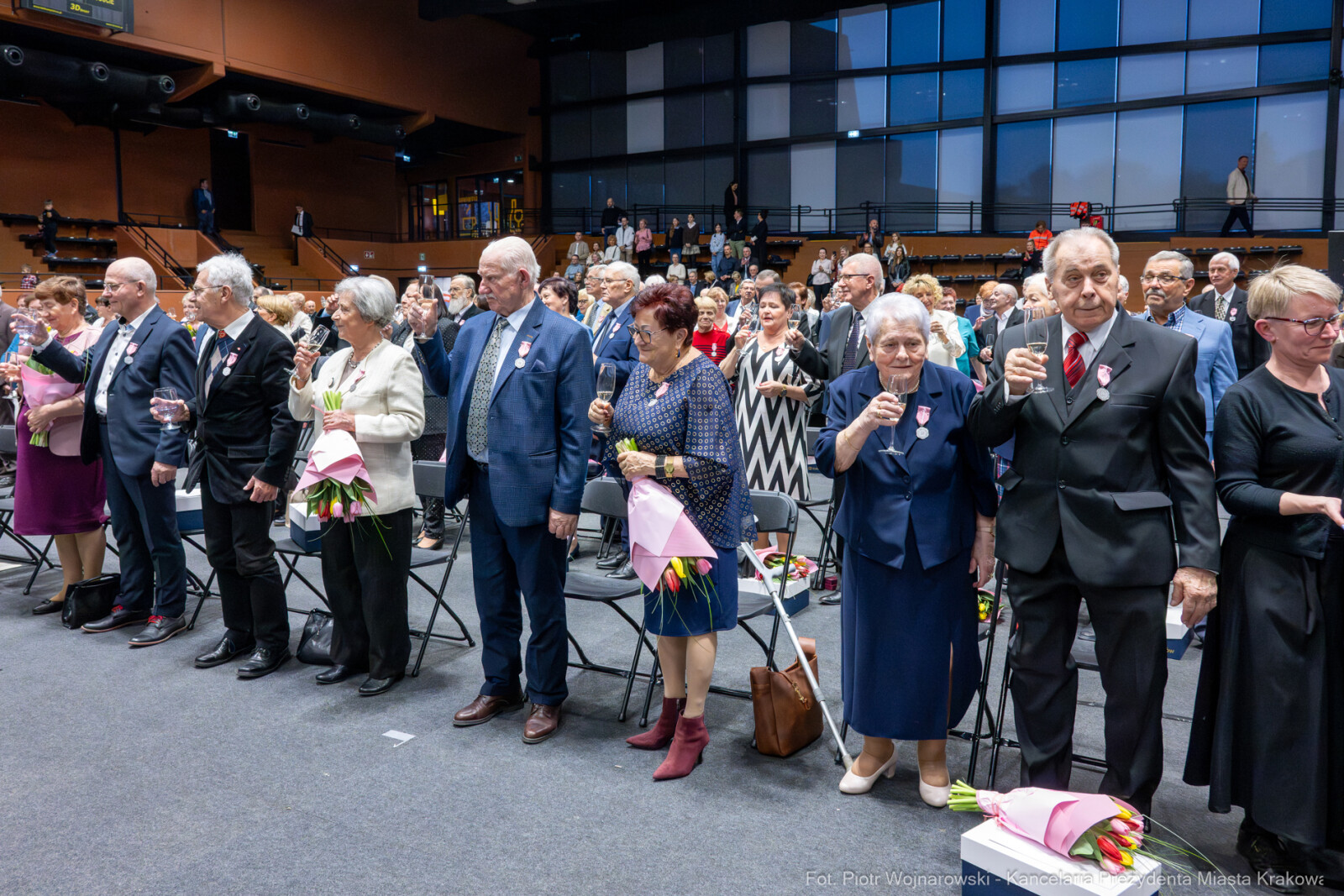 Miszalski, medale, seniorzy, Długoletnie Pożycie Małżeńskie, zdjęcia  Autor: Piotr Wojnarowski