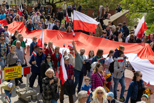BŚ_UMK_20260501_0S4A6571.jpg-1 Maja, Flaga, Pochód, Zdjęcia, Miszalski