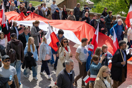 BŚ_UMK_20260501_0S4A6581.jpg-1 Maja, Flaga, Pochód, Zdjęcia, Miszalski