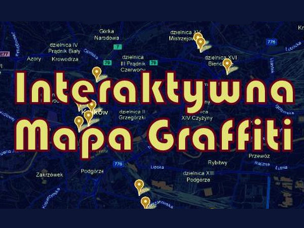 magiczny kraków mapa Interaktywna Mapa Graffiti   Magiczny Kraków