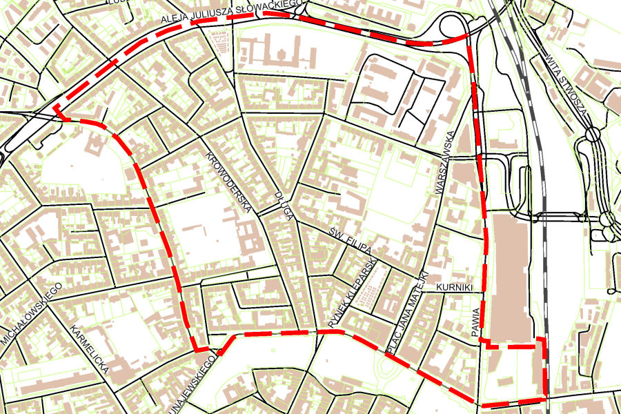 michalowskiego kraków mapa Zobacz jak planujemy „Kleparz”   Magiczny Kraków