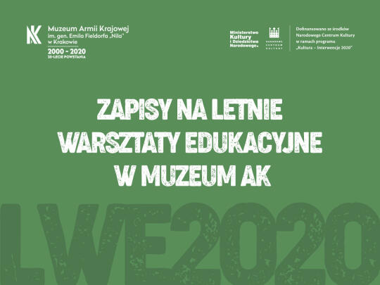 Muzeum AK zaprasza do zwiedzania, słuchania i na warsztaty