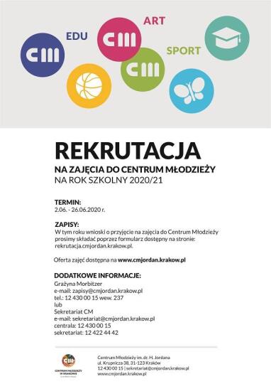 Centrum Młodzieży rekrutuje na nowy rok
