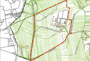 Miejscowy plan zagospodarowania przestrzennego obszaru "Balice II" - granice planu