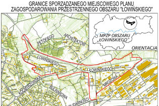 mapa obszaru Łowińskiego
