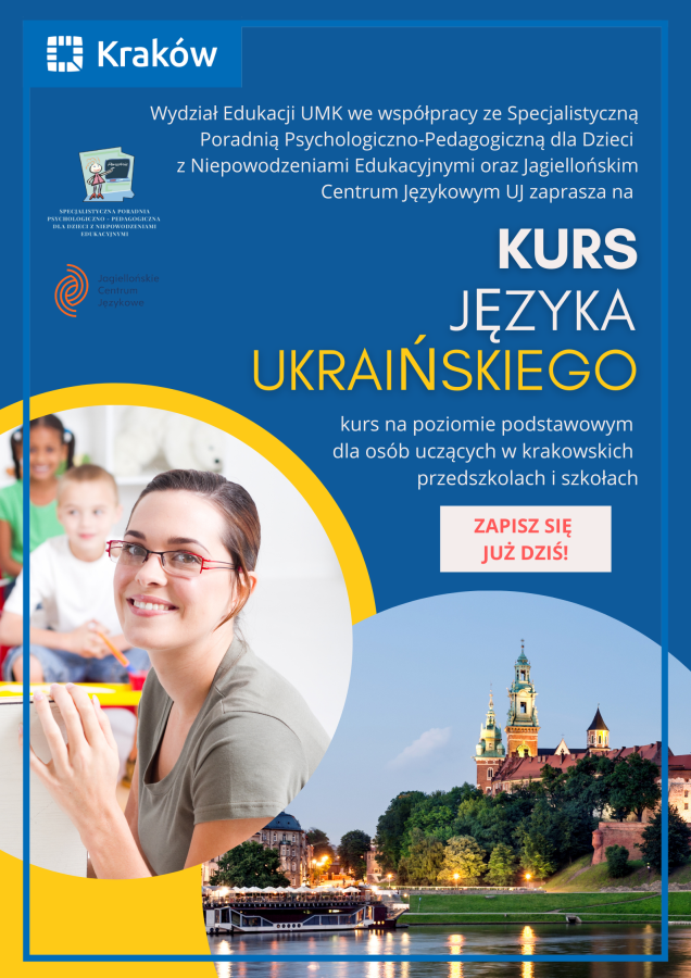 Bezpłatny kurs języka ukraińskiego dla krakowskich nauczycieli 