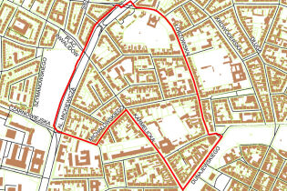 Granice miejscowego planu zagospodarowania przestrzennego obszaru „PIASEK”