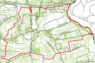Granice miejscowego planu zagospodarowania przestrzennego obszaru "Kosocice II"