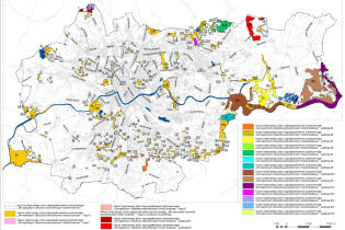granice miejscowego planu zagospodarowania przestrzennego "Dla wybranych obszarów przyrodniczych miasta Krakowa"