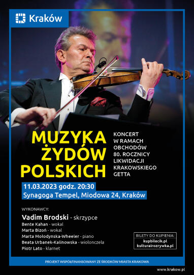 „Muzyka Żydów Polskich” w synagodze Tempel