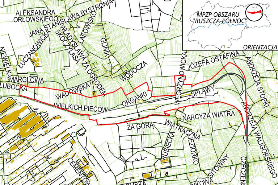 Ruszcza- Północ granice obszaru