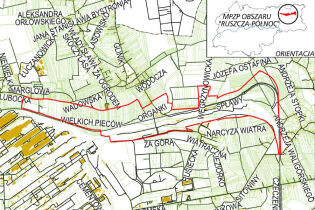 Ruszcza- Północ granice obszaru