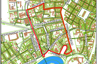 Granice miejscowego planu zagospodarowania przestrzennego obszaru "Nowy Świat"