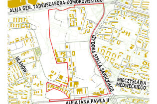 Granice miejscowego planu zagospodarowania przestrzennego obszaru "Czyżyny Zachód"