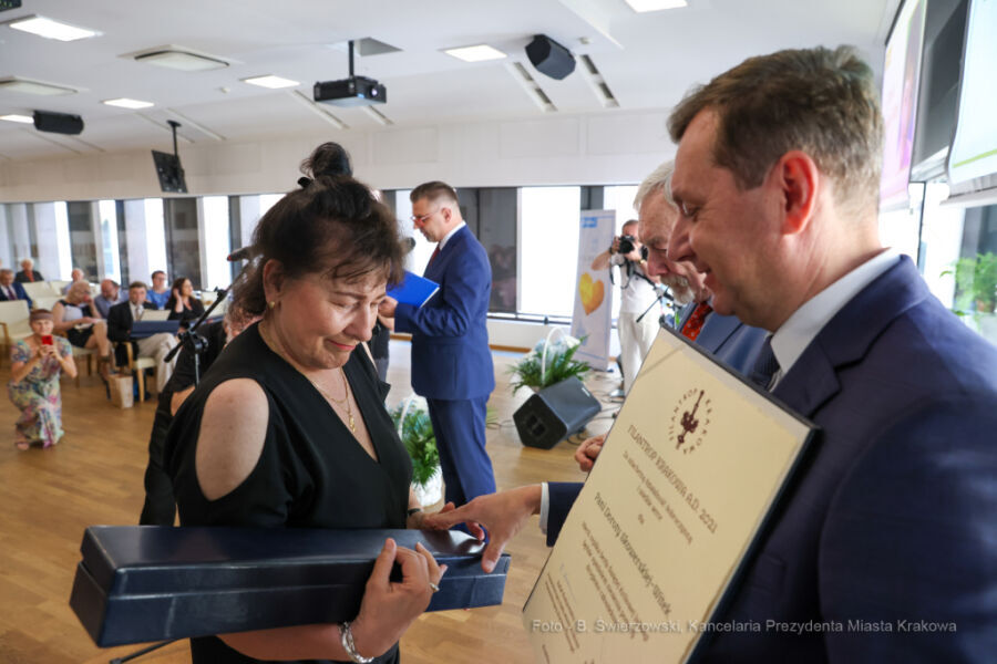 Osoba nagrodzona, laureat konkursu Filantrop Krakowa 