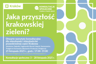 Ostatnie spotkanie konsultacyjne: Jaka przyszłość krakowskiej zieleni?