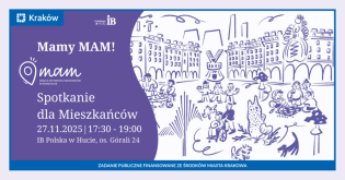 Na grafice zamieszczono kluczowe informacje na temat spotkania dla mieszkańców 
